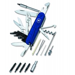 Couteau suisse Cybertool 34 bleu transparent Victorinox 91mm - 1