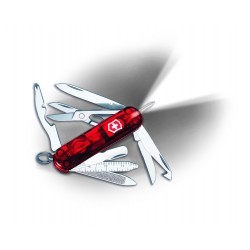 Couteau suisse Midnite Minichamp rouge transparent Victorinox 58mm