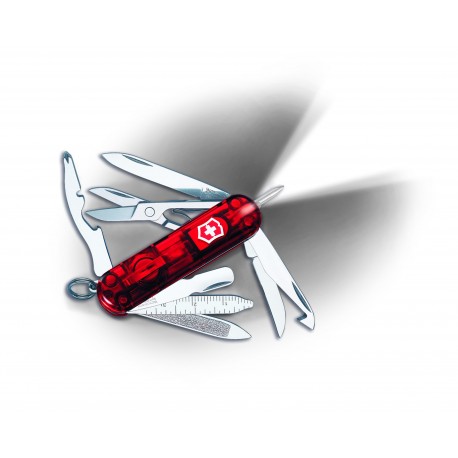 Couteau suisse Midnite Minichamp rouge transparent Victorinox 58mm - 1