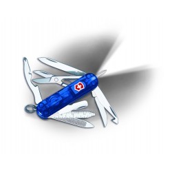 Couteau suisse Midnite Minichamp bleu transparent Victorinox 58mm - 1