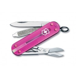 Couteau suisse Classic SD rose transparent Victorinox 58mm