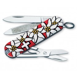 Couteau suisse Classic Rouge Edelweiss Victorinox 58mm
