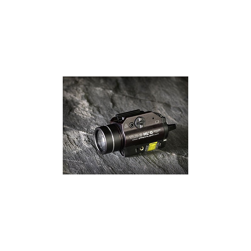 Streamlight - Lampe tactique TLR-2g + Laser vert - 300 Lumens - Noire -  Elite Airsoft