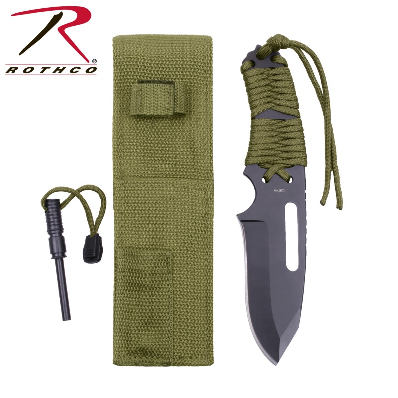 Porte Clé Paracorde avec Mousqueton Camo survie militaire Rothco