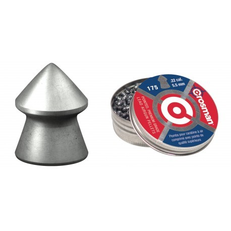 175 Plombs Pointed Calibre 5.5mm (.22) 14.3gr - Crosman - 1