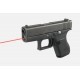 Laser tactique tige guide (rouge) LaserMax pour Glock 43 - 5