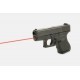 Laser tactique tige guide (rouge) LaserMax pour Glock 26 & 27 Gen4 - 8