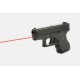 Laser tactique tige guide (rouge) LaserMax pour Glock 39 - 6