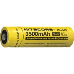 Batterie Nitecore NL1835 18650 - 3500mAh 3.7V protégée Li-ion - 1