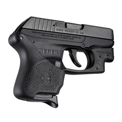 Grip crosse Handall Hybrid Ruger LCP Crimson noir Hogue