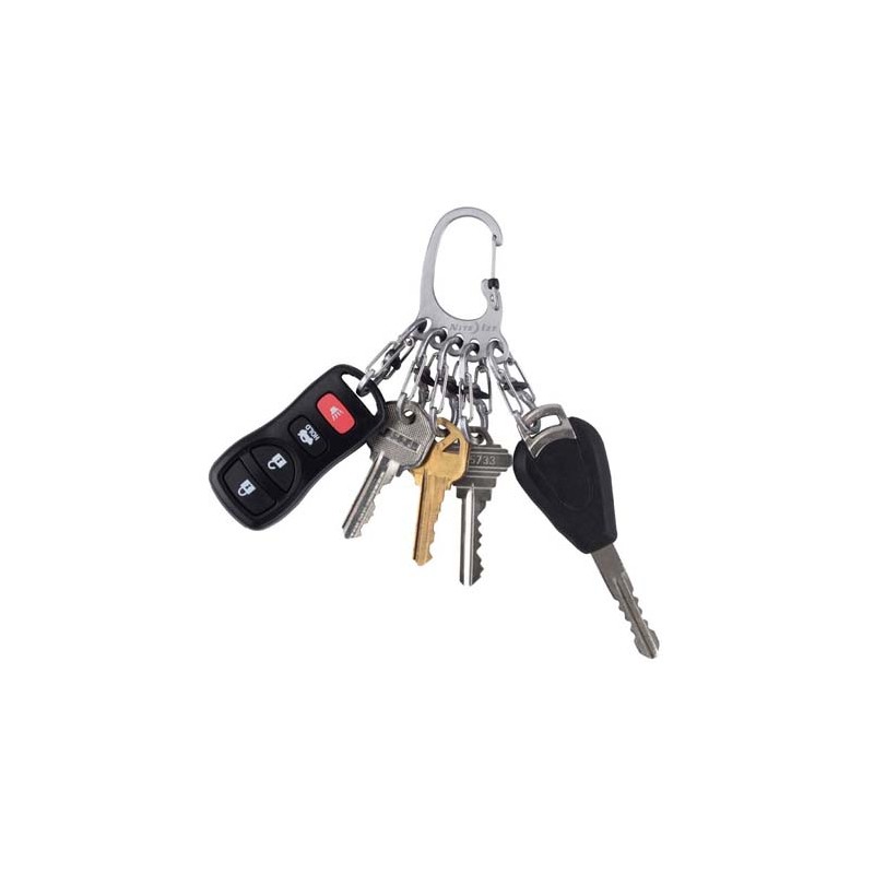 Porte-clés mousqueton en titane pour clés, porte-clés mousqueton tibitdeer  robuste et