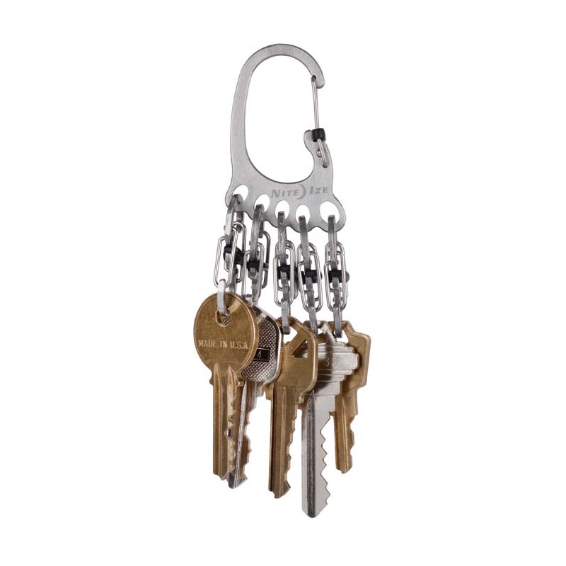 Mousqueton porte clefs acier inoxydable Nite Ize - Conditions Extremes