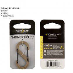 S-Biner Plastique n°4 coyote Nite Ize - 1