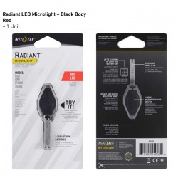 Micro lumière radiant Black Body LED rouge Nite Ize