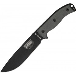 Couteau lame lisse étui noir Model 6 Esee - 1