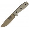 Couteau lame lisse terre foncée manche vert Model 4 Esee