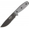 Couteau lame semi dentelée Acier inox Model 4 Esee