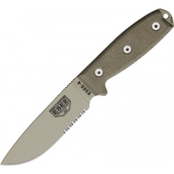 Couteau semi dentelée manche vert OD Model 4 Esee - 2