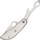 Couteau Décapsuleur Spyderco ClipiTools lame 5.1cm Lisse Satin manche Inox - C175P - 2
