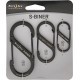 Mousquetons Noirs S-Biner Nite Ize - Pack de 3 - 1