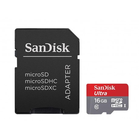 Carte mémoire Micro SDHC SanDisk Ultra 16 Go 80 MB/s - 1
