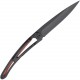 Couteau Deejo Tatoo Sauvage lame 9.5cm lisse manche en bois de Corail - 3