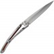 Couteau Deejo Tatoo Illusion lame 7.6cm lisse manche en bois de Corail - 2
