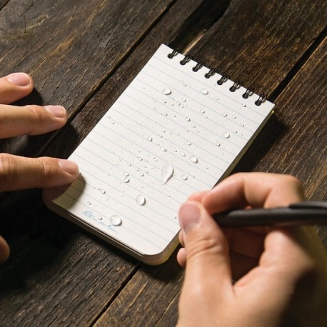 Bloc-note spiral Rite in the Rain jaune étanche