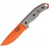 Couteau lame lisse orange Model 5 Esee