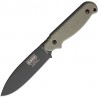 Couteau lame lisse manche vert OD laser Strike Gunsmoke Esee
