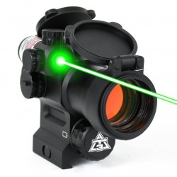 Viseur point rouge et laser vert intégré LEOS AT3 Tactical