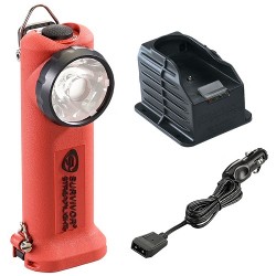 Lampe torche Survivor Rechargeable Orange ATEX + Chargeur Allume Cigare Streamlight