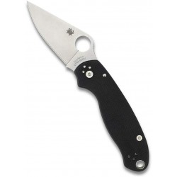 Couteau Spyderco PARA 3 lame 7.5cm Lisse Acier manche G-10 (Fibre de verre) - C223GP - 1