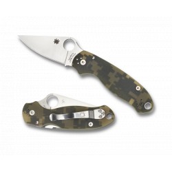 Couteau Spyderco PARA 3 lame 7.5cm Lisse Acier manche G-10 (Fibre de verre) - C223GPCMO - 1