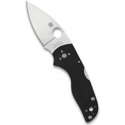 Couteau Spyderco Lil Native lame 6.1cm Lisse Satin manche G-10 (Fibre de verre) - C230MBGP - 1