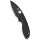 Couteau Spyderco Efficient lame 7.6cm Lisse Noir manche G-10 (Fibre de verre) - C216GPBBK - 1