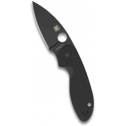 Couteau Spyderco Efficient lame 7.6cm Lisse Noir manche G-10 (Fibre de verre) - C216GPBBK - 2