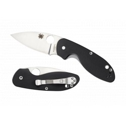 Couteau Spyderco Efficient lame 7.6cm Lisse Acier manche G-10 (Fibre de verre) - C216GP - 2