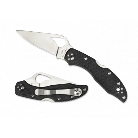 Couteau Spyderco Meadowlark 2 lame 7.3cm Lisse Acier manche G-10 (Fibre de verre) - BY04GP2 - 1