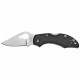 Couteau Spyderco Robin noir lame lisse 6.1cm manche G10 (fibre de verre) BY10GP2 - 2