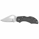 Couteau Spyderco Robin 2 noir lame lisse 6.2cm manche FRN (fibre de verre et nylon polymère) BY10PBK2 - 1