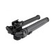 Bipied Magpul ajustable noir pour rail 1913 Picatinny 16 26cm - 4