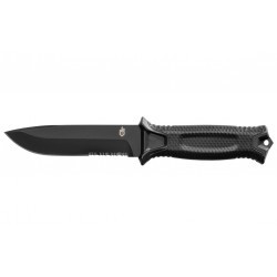 Couteau Strongarm noir Gerber semi-dentelé 12cm