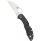 Couteau Spyderco 7.3cm Delica lame lisse acier VG-10 manche FRN (Nylon renforcé) - C11FPWCBK - 1