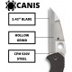 Couteau Spyderco Canis lame 8.7cm lisse acier manche CF/G10 (carbone/fibre de verre) - C248CFP - 5