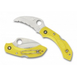 Couteau Spyderco Dragonfly 2 Salt lame 5.8cm dentelée satin manche FRN (Nylon renforcé) - C28SYL2HB - 2