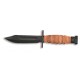 Couteau Survival 499 Ontario Knive Co lame noir lisse 12.7cm manche cuir - 1