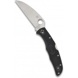 Couteau Spyderco Endura 4 lame 9.6cm lisse manche FRN (Nylon renforcé) - C10FPWCBK - 2