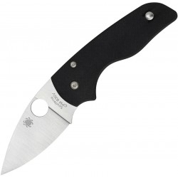 Couteau Spyderco Lil Native lame 6.1cm Lisse Satin manche G-10 (Fibre de verre) - C230GP - 1