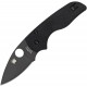 Couteau Spyderco Lil Native lame 6.1cm Lisse Noir manche G-10 (Fibre de verre) - C230GPBBK - 2